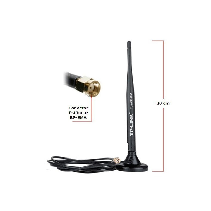 ANTENA INTERIOR OMNI DIRECTIONAL TP LINK TL ANT2405C FRECUENCIA 2 4GHZ