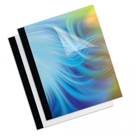 CUBIERTAS TERMICAS FELLOWS 5222801 COLOR NEGRO PUNTOS DE ESPESOR 14 TAMAÑO CARTA 1 PAQUETE CON 10 PIEZAS