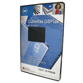 CUBIERTAS RAYADAS GBC GBPLAK P3559 COLOR HUMO PUNTOS DE ESPESOR 14 TAMAÑO CARTA 1 PAQUETE CON 50 PIEZAS