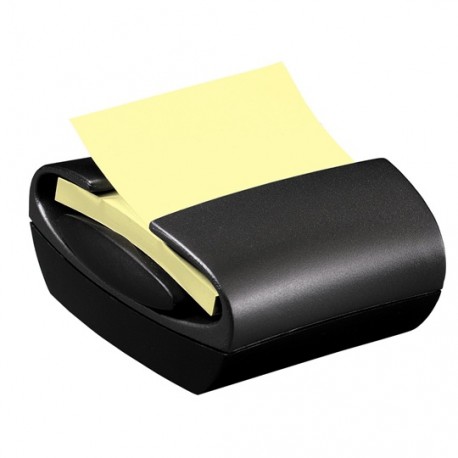 DESPACHADOR DE NOTAS NEGRO POST-IT PARA OFICINA MEDIDAS 7.6 CM X 7.6 CM 1 PIEZA