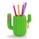 ORGANIZADOR DE ESCRITORIO JUST MUSTARD DE CERAMICA EN FORMA DE CACTUS CON 1 COMPARTIMIENTO