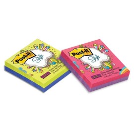 NOTA ADHESIVA REMOVIBLE POST IT 65445SS COLORES SURTIDO FORMA CUADRADA 90 HOJAS