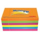 NOTA ADHESIVA REMOVIBLE JANEL MEMOTIP COLORES NEON FORMA RECTANGULAR 100 HOJAS