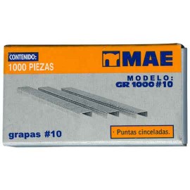 GRAPA STANDAR MAE GR10 DE 3/16 PULGADA CAJA CON 1000 GRAPAS