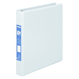 CARPETA DE VINIL BASICA ARILLO EN O DE 1 PULGADA COLOR BLANCA ACCO CLEAR VIEW 1 PIEZA