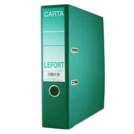 REGISTRADOR DE CARTON COLOR ARILLO EN O DE 3 PULGADAS COLOR VERDE LEFORT 1330 1 PIEZA