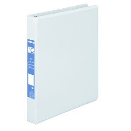 CARPETA DE VINIL BASICA ARILLO EN O DE 0.5 PULGADAS COLOR BLANCA ACCO CLEAR VIEW 1 PIEZA