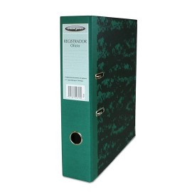 REGISTRADOR DE CARTON MARMOLEADO CLASICO ARILLO EN O DE 1 PULGADA COLOR VERDE WILSON JONES ACCO 1 PIEZA