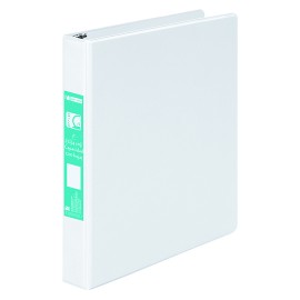 CARPETA DE VINIL BASICA ARILLO EN O DE 1 PULGADA COLOR BLANCA WILSON JONES CLEAR VIEW 1 PIEZA