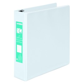 CARPETA DE VINIL BASICA ARILLO EN O DE 2 PULGADAS COLOR BLANCA WILSON JONES CLEAR VIEW 1 PIEZA