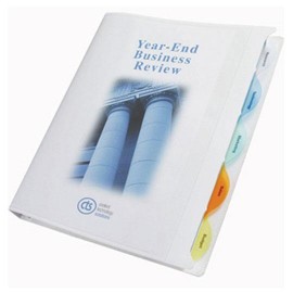 CARPETA DE VINIL PANORAMICA ARILLO EN D DE 0.5 PULGADAS COLOR BLANCA WILSON JONES VIEW TAB 1 PIEZA