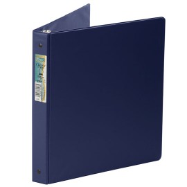 CARPETA DE VINIL BASICA ARILLO EN O DE 1 PULGADA COLOR AZUL KINERA 9100AZ 1 PIEZA
