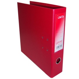 REGISTRADOR DE CARTON COLOR ARILLO EN O DE 3 PULGADAS COLOR NEGRO LEFORT 6230 1 PIEZA