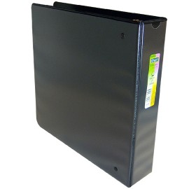 CARPETA DE VINIL PANORAMICA ARILLO EN O DE 2 PULGADAS COLOR NEGRA KINERA 9201NE 1 PIEZA