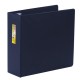 CARPETA DE VINIL PANORAMICA ARILLO EN O DE 3 PULGADAS COLOR AZUL KINERA 9301AZ 1 PIEZA