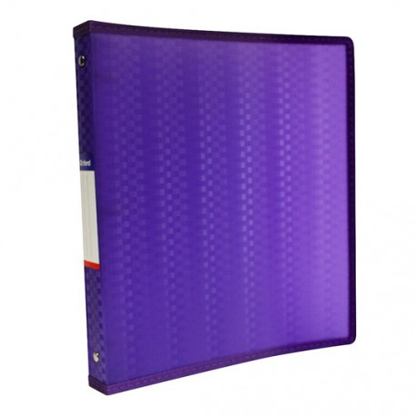 CARPETA DE POLIPROPILENO COLOR TAMAÑO CARTA ARILLO EN O DE 1 PULGADA COLOR MORADO OXFORD F905M