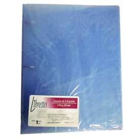 CARPETA DE POLIPROPENO BASICA ARILLO EN D DE 1 PULGADA COLOR MORADO IRASAFORTEC LIBRETTO 1 PIEZA