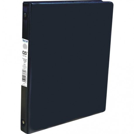 CARPETA DE VINIL BASICA TAMAÑO CARTA ARILLO EN O DE 0.5 PULGADAS COLOR NEGRO SAMSIL 18510