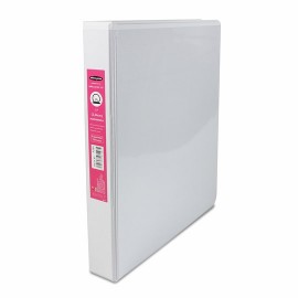 CARPETA DE VINIL PANORAMICA ARILLO EN O DE 1 PULGADAS COLOR BLANCA WILSON JONES 361 1 PIEZA