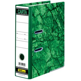 REGISTRADOR DE CARTON MARMOLEADO CLASICO TAMAÑO CARTA ARILLO EN D DE 2.5 PULGADAS COLOR VERDE PRINTAFORM REGCAR