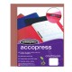 FOLDER DE PAPEL TAMAÑO CARTA ACCO ACCOPRESS P0927 TIPO CARPETA COLOR CAOBA 1 PQ C/10 PZS