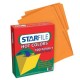 FOLDER DE PAPEL TAMAÑO CARTA MAPASA STAR FILE PH0027 TIPO 1/2 CEJA COLOR NARANJA 1 PQ C/100 PZS