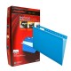 FOLDER DE PAPEL TAMAÑO OFICIO TOPS PRODUCTS PENDAFLEX 93502 TIPO COLGANTE COLOR AZUL 1 PQ C/25 PZS