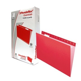 FOLDER DE PAPEL TAMAÑO OFICIO TOPS PRODUCTS PENDAFLEX 93511 TIPO COLGANTE COLOR ROJO 1 PQ C/25 PZS