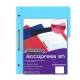 FOLDER DE PAPEL TAMAÑO OFICIO ACCO ACCOPRESS P4564 TIPO CARPETA COLOR AZUL CLARO 1 PQ C/10 PZS