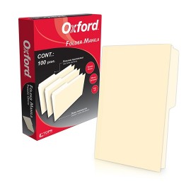 FOLDER DE PAPEL TAMAÑO OFICIO TOPS PRODUCTS PENDAFLEX M751CRE TIPO 1/2 CEJA COLOR CREMA 1 PQ C/100 PZS