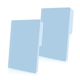 FOLDER DE PAPEL TAMAÑO OFICIO TOPS PRODUCTS PENDAFLEX M751BLU TIPO 1/2 CEJA COLOR AZUL 1 PQ C/100 PZS