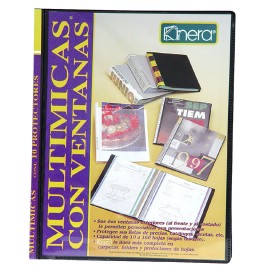 FOLDER DE POLIPROPILENO TAMAÑO CARTA AZOR KINERA 8701NE TIPO MULTIMICAS COLOR NEGRO 1 PIEZA