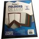 Folder laminado cta color negro c/5