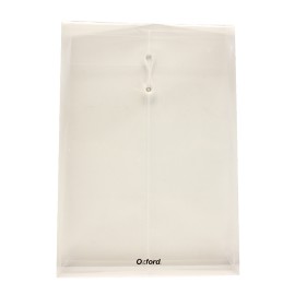 SOBRE BOLSA OXFORD F495B DE POLIPROPILENO COLOR BLANCO OFICIO CON RONDANA 1 PIEZA