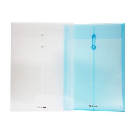 SOBRE BOLSA OXFORD F495 DE POLIPROPILENO COLOR SURTIDO OFICIO CON RONDANA 1 PIEZA