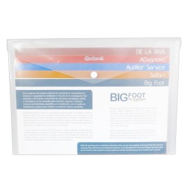 SOBRE BOLSA OXFORD F454B DE POLIPROPILENO COLOR BLANCO OFICIO CON BROCHE 1 PIEZA