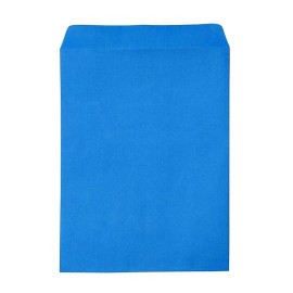 SOBRE BOLSA FORTEC B-24-CGBL-50 DE PAPEL COLOR AZUL OFICIO SOLAPA ENGOMADA 1 PAQUETE CON 50 SOBRES
