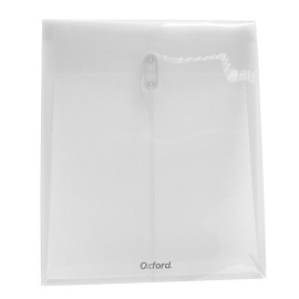 SOBRE BOLSA OXFORD F509B DE POLIPROPILENO COLOR BLANCO CARTA CON RONDANA 1 PIEZA