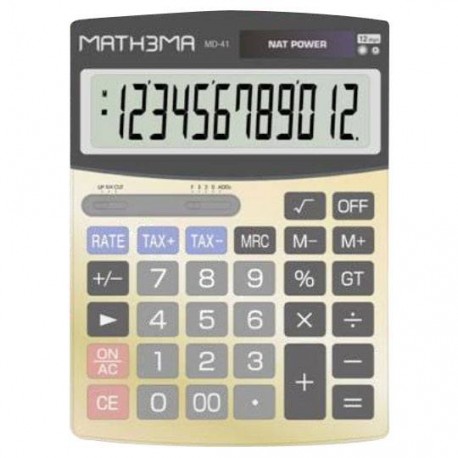 CALCULADORA DE ESCRITORIO MAHTEMA MD-41 12 DIGITOS