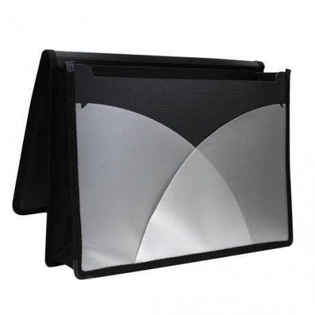 PORTADOCUMENTOS EXPANDIBLE OXFORD TAMAÑO CARTA DE POLIPROPILENO COLOR NEGRO 1 PIEZA