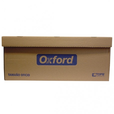 CAJA PARA ARCHIVO TAMAÑO OFICIO OXFORD DE CARTON DE 60 X 24 X 26 CM 1 PIEZA