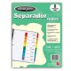 SEPARADOR WILSON JONES P1346 TAMAÑO CARTA CON 8 DIVISIONES DE PAPEL CON CEJAS MULTICOLOR 1 JUEGO