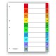 SEPARADOR WILSON JONES P1347 TAMAÑO CARTA CON 10 DIVISIONES DE PAPEL CON CEJAS MULTICOLOR 1 JUEGO