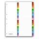 SEPARADOR WILSON JONES P0447 TAMAÑO CARTA CON 31 DIVISIONES DE PAPEL CON CEJAS MULTICOLOR 1 JUEGO