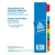 SEPARADOR AVERY 6567 TAMAÑO CARTA CON 8 DIVISIONES DE PAPEL CON CEJAS PLASTIFICADAS 1 JUEGO