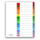 SEPARADOR WILSON JONES P1365 TAMAÑO CARTA CON 15 DIVISIONES DE PAPEL CON CEJAS MULTICOLOR 1 JUEGO