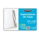 SEPARADOR WILSON JONES P2188 TAMAÑO CARTA CON 5 DIVISIONES DE PAPEL CON CEJAS BLANCAS 1 JUEGO