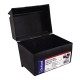 TARJETERO ESSELTE DE CAJA DE PLASTICO COLOR NEGRO TAMAÑO 4X6
