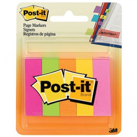 SEÑALADORES POST-IT 6705AF COLORES NEON 250 BANDERITAS