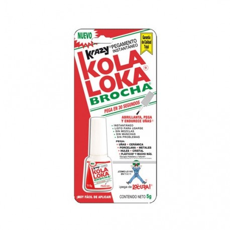 PEGAMENTO INSTANTANEO KOLA LOKA BROCHA COLOR TRANSPARENTE 5 GR